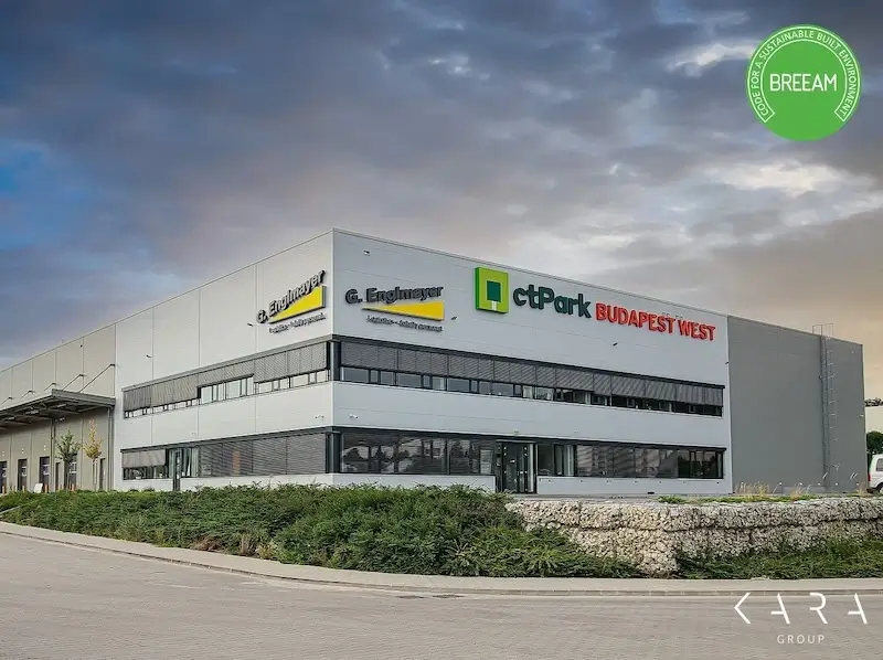 CTPark Budapest West,ipari park,breeam
