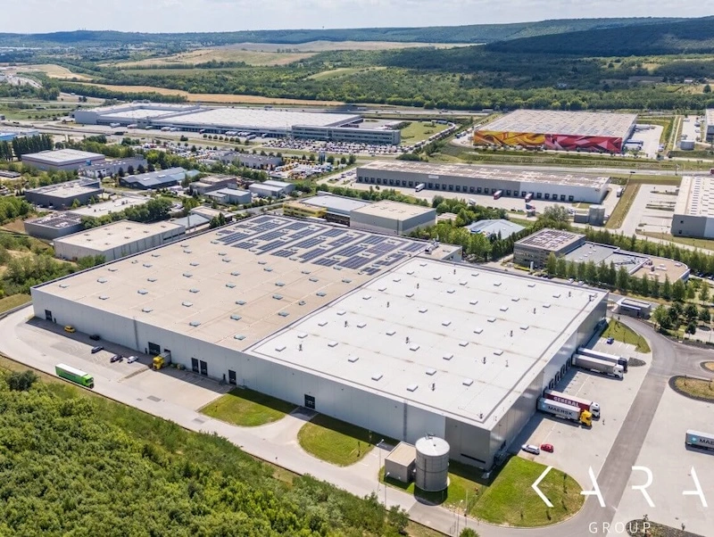 CTPark Budapest West,Biatorbágyi ipari parkja,felülnézetből