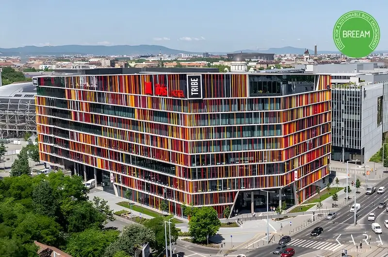 Liberty Irodaház,Budapest 9. kerület,üveg homlokzat,breeam
